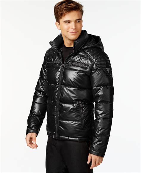 black puffer jacket men's designer